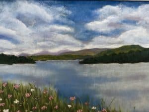 Me Time Soft pastels on card Limited Edition Print Art Just by Joan