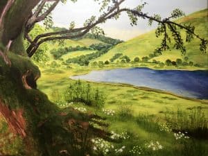 Solitude Dysynni Valley North Wales Oil on canvas Limited Edition Print Art Just by Joan